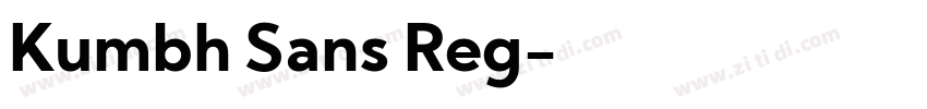 Kumbh Sans Reg字体转换